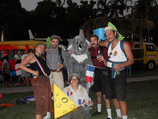 Die franzoesische Vertretung der Parade