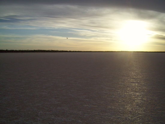 Es waere ein Salzsee, hatte aber kein Wasser mehr