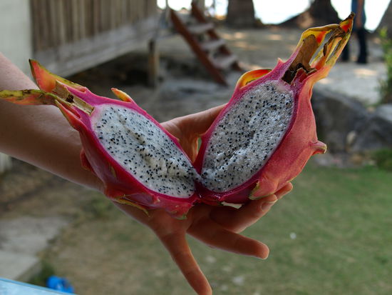 Dragonfruit. Genial auch für unterwegs deshalb immer mit Picknickbesteck reisen.