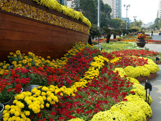 Liebevoll angelegtes Neujahrs-Idyll im Bankenviertel