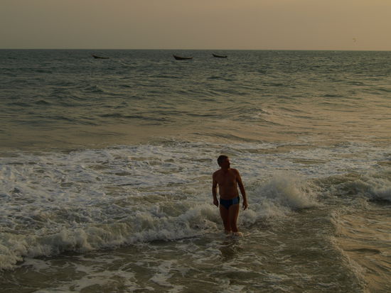 Karsten nach abendlichem Tauchgang