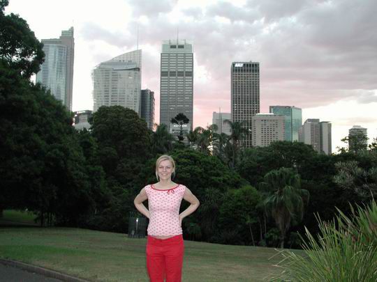 Natalie im Botanischen Garten