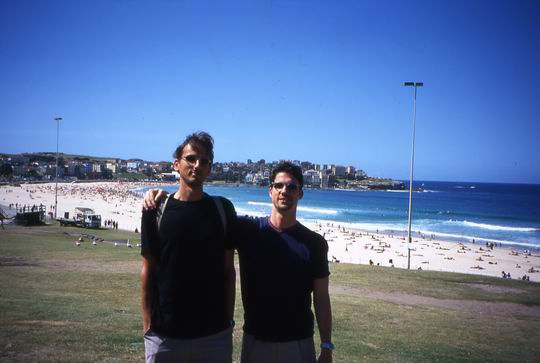 Chris & Bobby @ Bondi Beach 2001