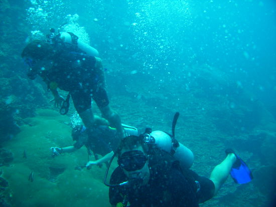 Anas, Stefan und ganz hinten ich beim Fotografieren 