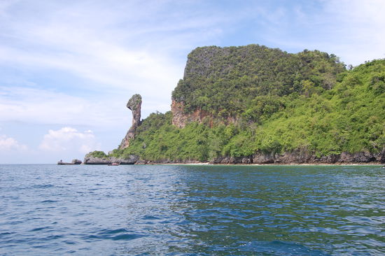 Vorbei gehts an Chicken Island wo auch der Schnorchelstopp war. Hier sieht man dann, woher diese Insel ihren Namen hat.