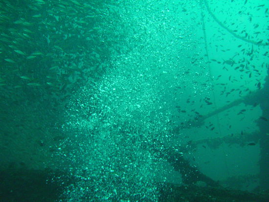 Eindrücke am Wrack.