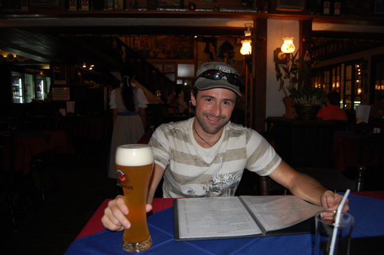 Auch ein Weizenbier durfte natürlich nicht fehlen...