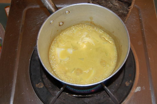 Mein mildes gelbes Curry.