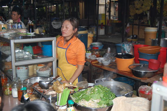 Einer der vielen Essensstände.