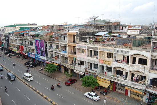 Blick aus unserem Hotel...