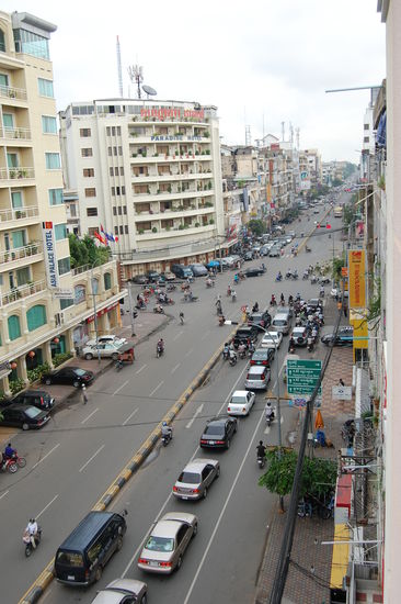 Die Straßen von Phnom Penh.