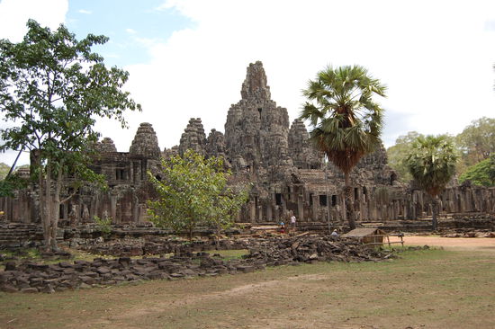 Der Staatstempels Bayon mit seinen Gesichtertürmen.