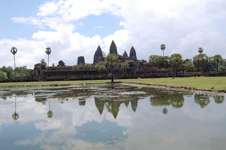Wow, der erste Blick auf Angkor Wat.