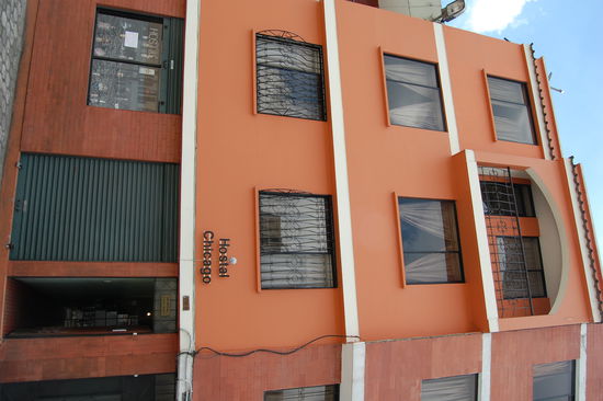 Unser Hostel mit unserem Balkon