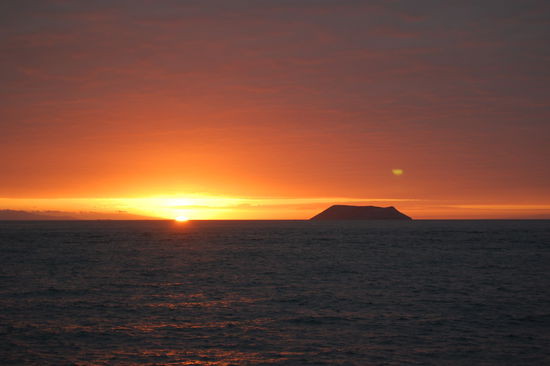 Unser erster Sonnenuntergang