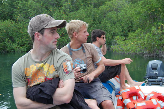 Hier gibt es viel zu sehen.
Stefan, Jan und Lance