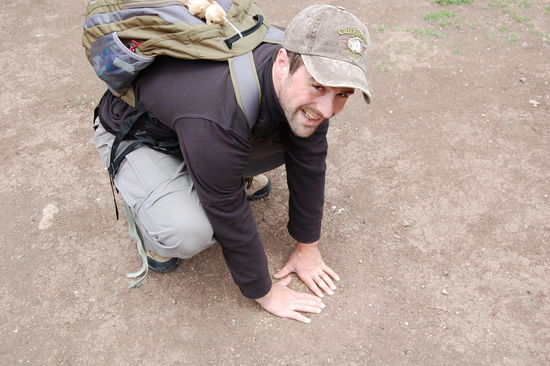 In der Mitte der untersten Terassenstufe spuehrt man die Inkaenergie...