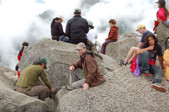 Stefan und alle anderen warten, bis sich die Suppe endlich verzieht.