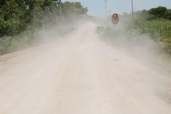 Die Staubpiste... danach braucht man kein Peeling mehr