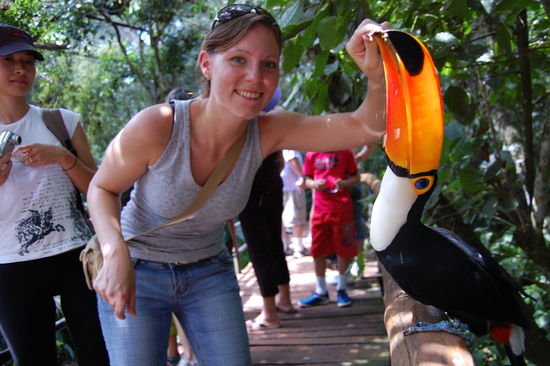 Wer bekommt den Stock, der Tukan oder ich!?