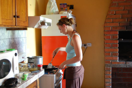 Die Kueche wurde natuerlich genutzt