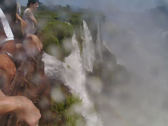 Wie man sieht, wird es ein wenig nass an manchen Aussichtspunkten.