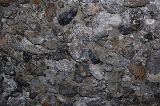 Und so sehen die Waende aus.