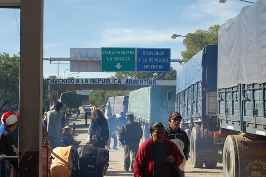An der Grenze von Argentinien nach Bolivien.