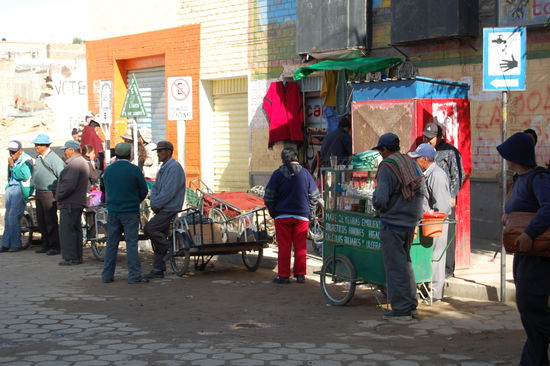 Strassenstaende in Villazón.
