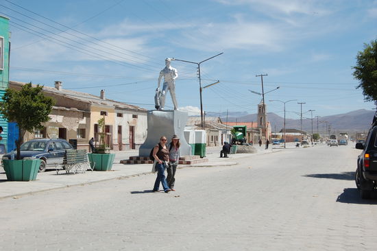 Die Stadt Uyuni.