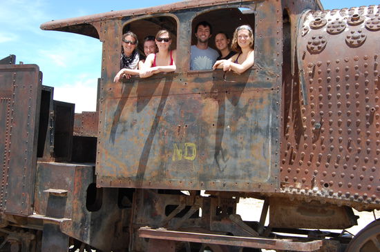 Von links nach rechts:
Jo, Stefan, ich, Tom, Katie und Azul.