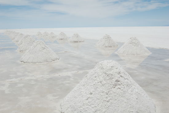 Hier wird Salz abgebaut.