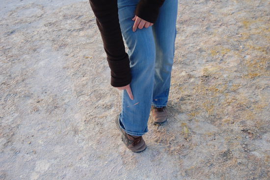 Hey, das Ding hat mich(Nadine) angespuckt.