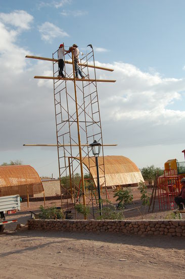 So sieht ein chilenisches Geruest aus.