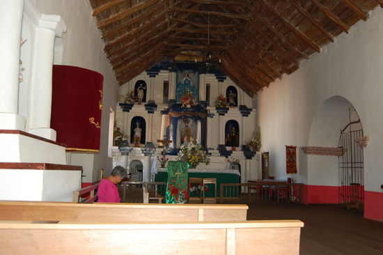 Im Inneren der Kirche.