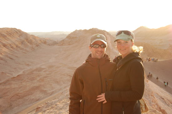 Natuerlich warten wir auch auf den Sonnenuntergang.