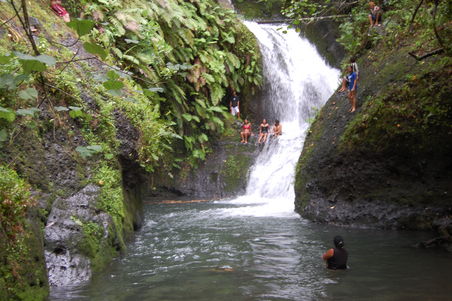 Ein Wasserfall.