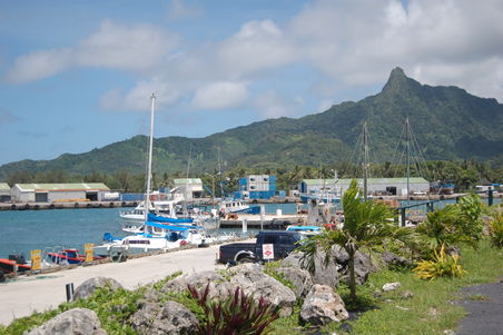 Der Hafen von Rarotonga.