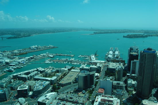 Blick auf den Hafen.