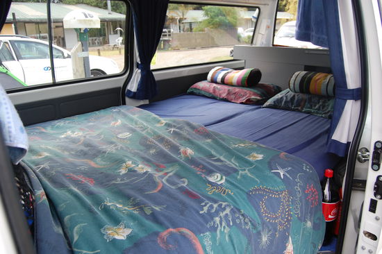 Hier das Schlaf- und Wohnzimmer