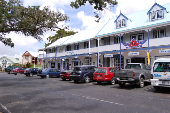In Mangonui machten wir eine spaete Mittagspause und assen frische Fish &amp; Chips.