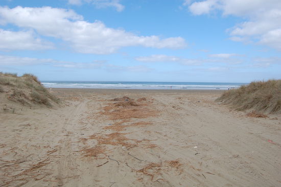 Eine der "Einfahrten" zum Strand.