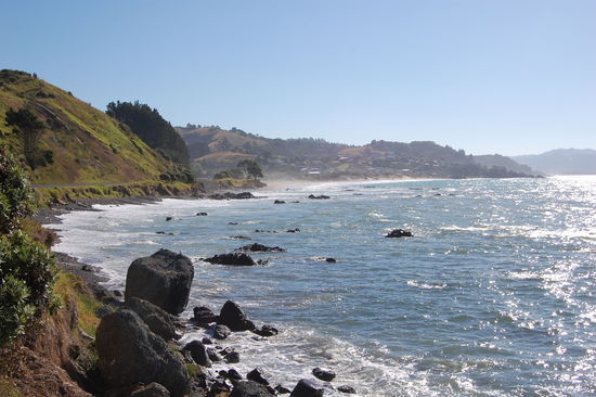 Auf dem Weg zum Hot Water Beach...