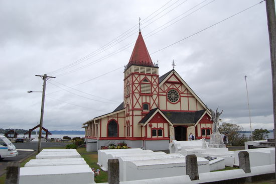 St Faith's Anglian Church - eine Maori-Kirche in Rotorua.