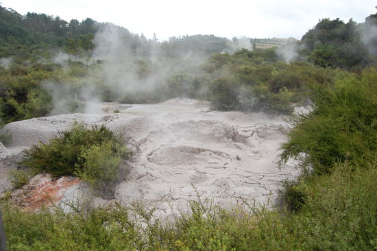 Kochende Schlammtuempel.