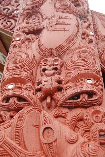 Maori-Kunst hinter welcher natuerlich immer eine Bedeutung steckt.