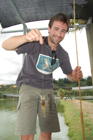 ...doch Stefan war schnell erfolgreich, worauf allerdings eine laengere Flaute folgte, bevor er doch noch was fing.