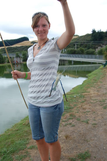 Ich war auch erfolgreich und hab die groesste Garnele gefangen.