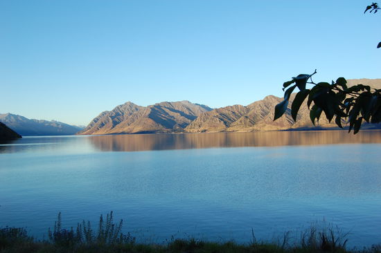 Abendstimmung am See.