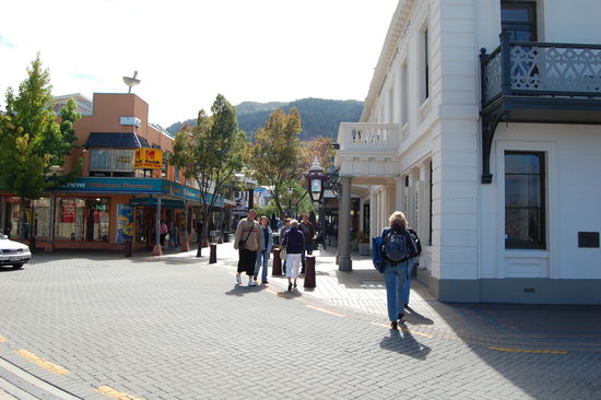 Die Innenstadt von Queenstown.